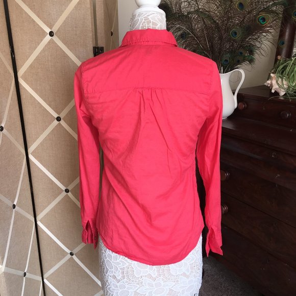 Express Lightweight Button Down Blouse - Picture 2 of 10